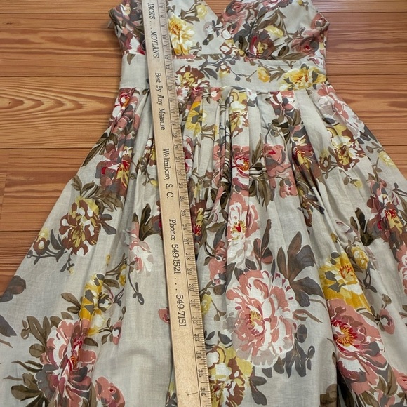 Arueh Floral Cotton Dress – romantic vintage inspired size medium 100 % cotton - Picture 7 of 10